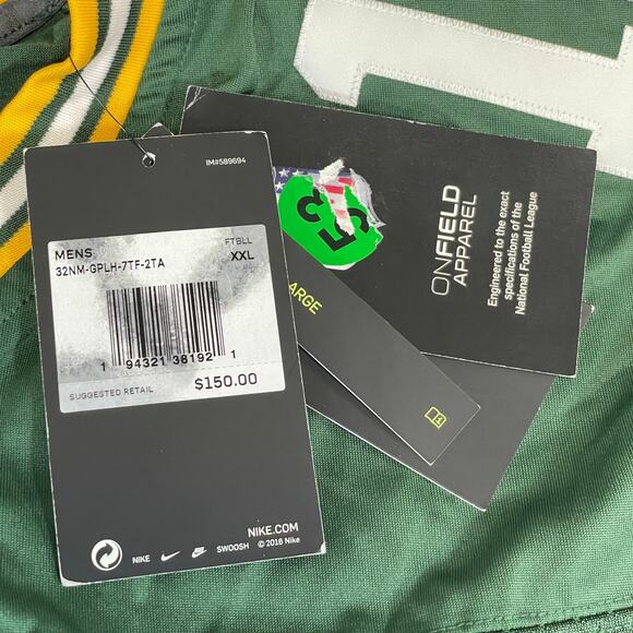 Aaron Rogers Green Bay Packers Nike Vapor Limited Jersey - Picture 5 of 6